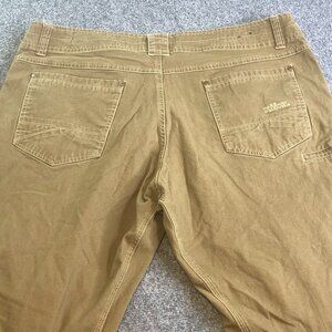 Kuhl Kanvus Jeans Mens 40x30 Brown Vintage Patina Dye Stretch Hiking Pants
